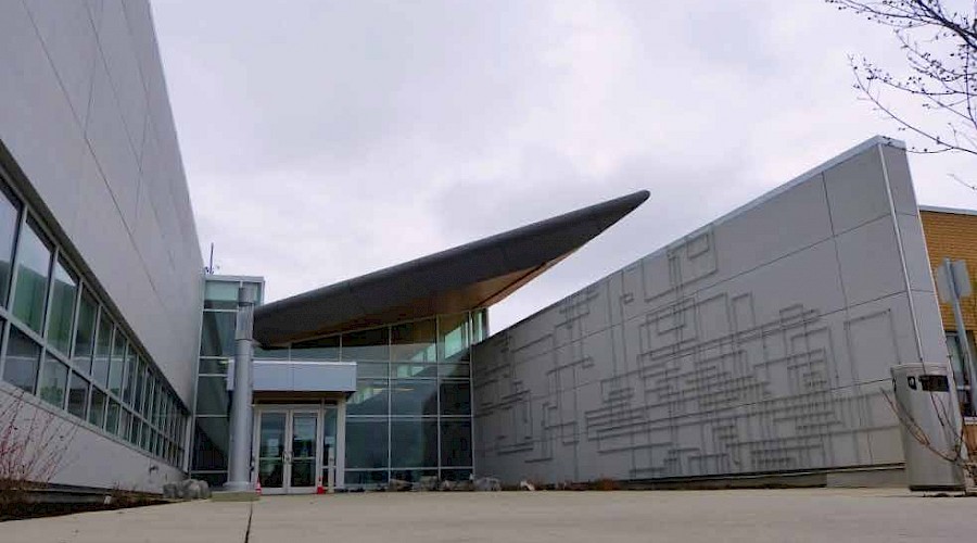 The entrance to the City of Edmonton's Engineering Services Office and Laboratory Facility.