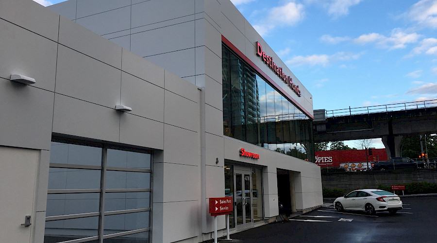 The exterior of Destination Honda.