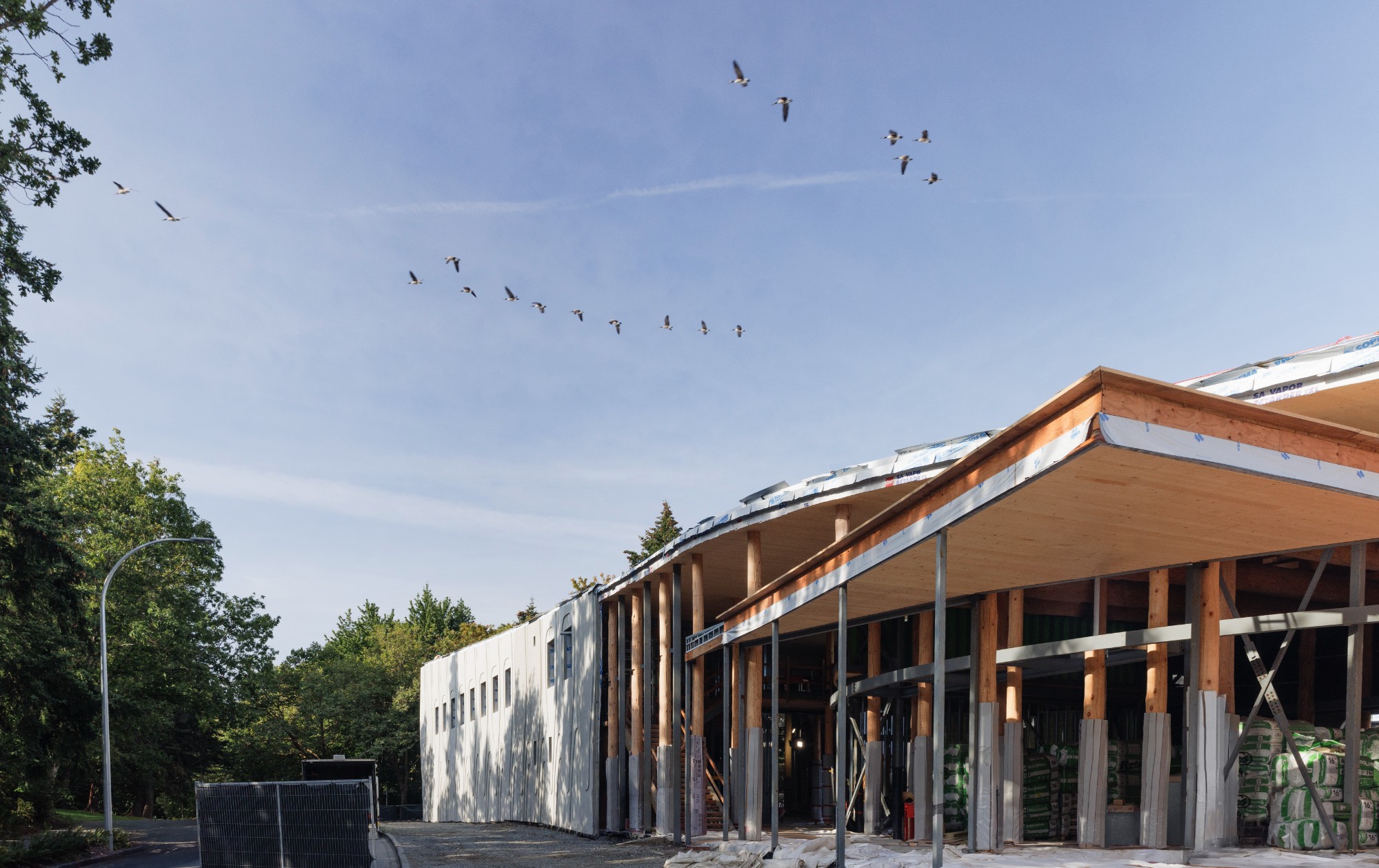 A photo of a work in progress picture at the University of Victoria
