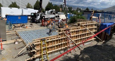 A photo of Chandos construction workers working on a project site.