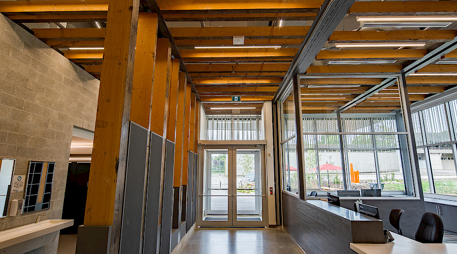 Interior image of the Queen's Park Sportsplex built by Chandos Construction Vancouver