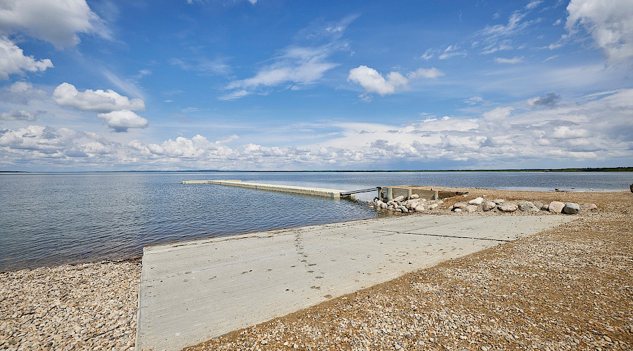 Image of Aspen Beach Provincial Park in Alberta, Canada, built by Chandos Construciton - boat dock
