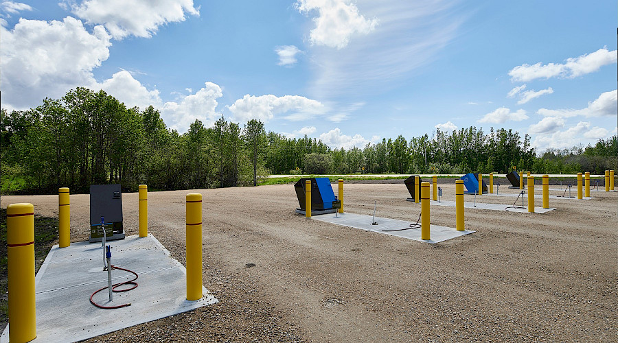 Image of Aspen Beach Provincial Park in Alberta, Canada, built by Chandos Construciton - waste centre