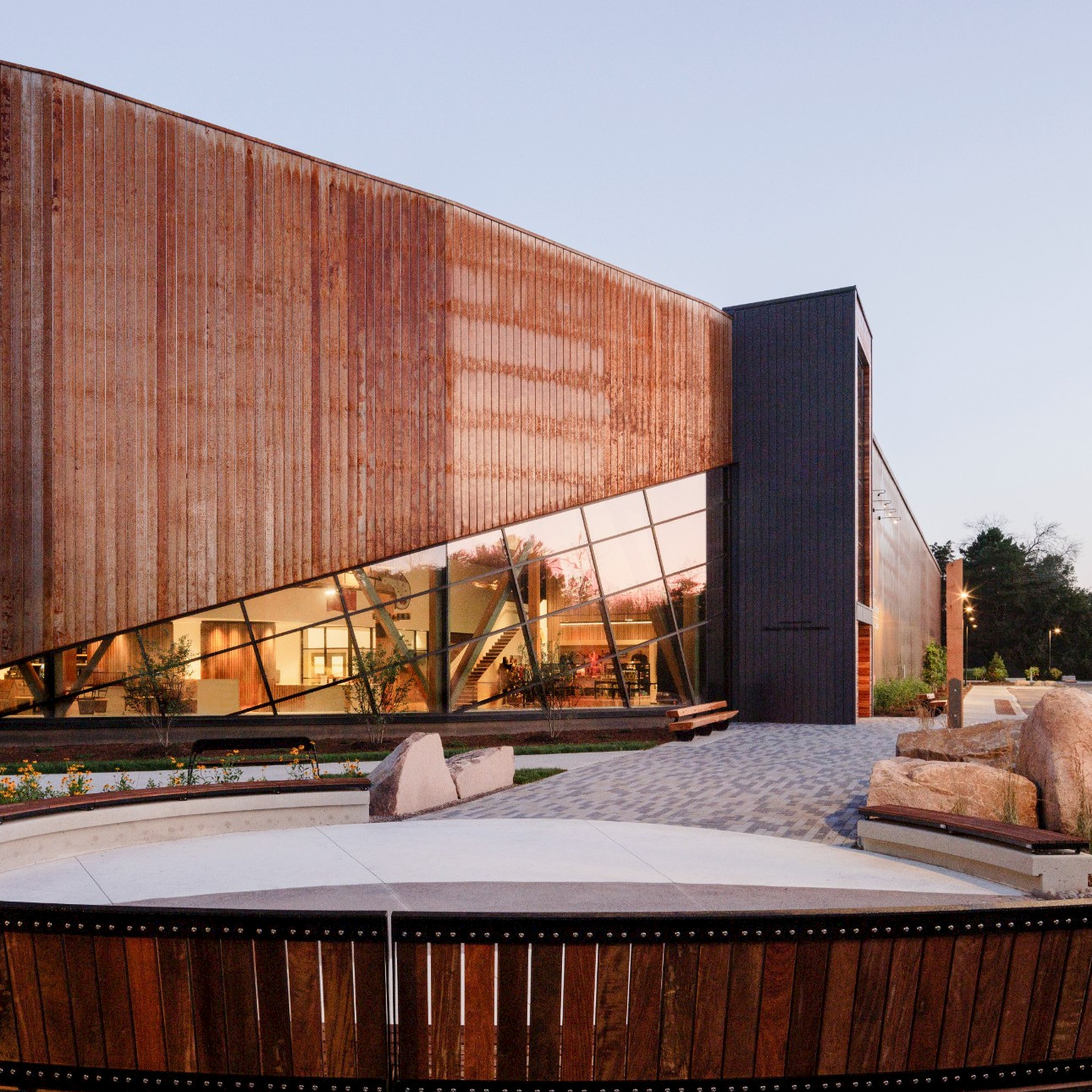 Exterior image of the Canadian Canoe Museum in Peterborough, built by Chandos Construction Toronto