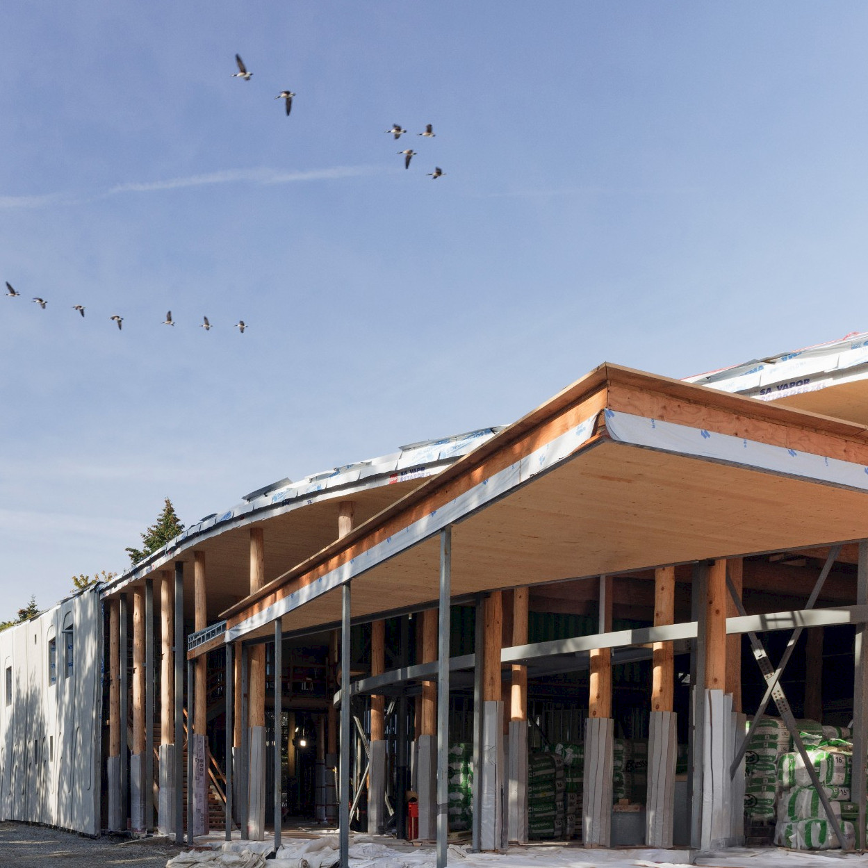 Exterior image of the National Centre for Indigenous Laws in Victoria, BC, built by Chandos Construction Vancouver