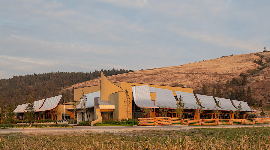 Exterior image of the OKIB Cultural Immersion Centre built by Chandos Construction Kelowna