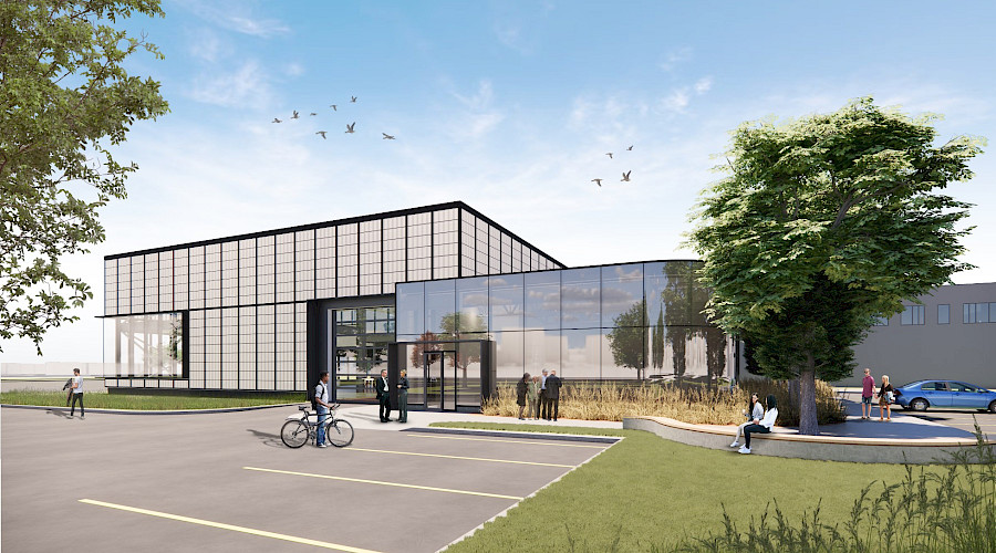 Rendering image of Red Deer Polytechnic CIM-TAC building, which will be built by Chandos Construction Red Deer